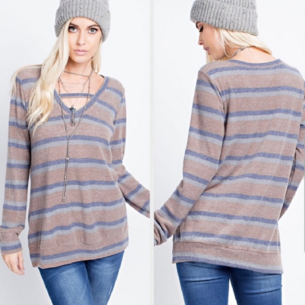 143 Story Brushed Long Sleeve Top